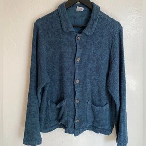 Vintage CP Shades Textured Teal Shacket